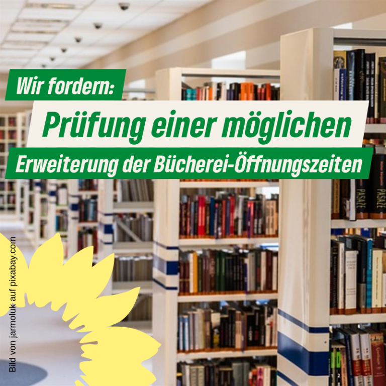 Seligenstädter Grüne fordern Erweiterung der Bücherei-Öffnungszeiten