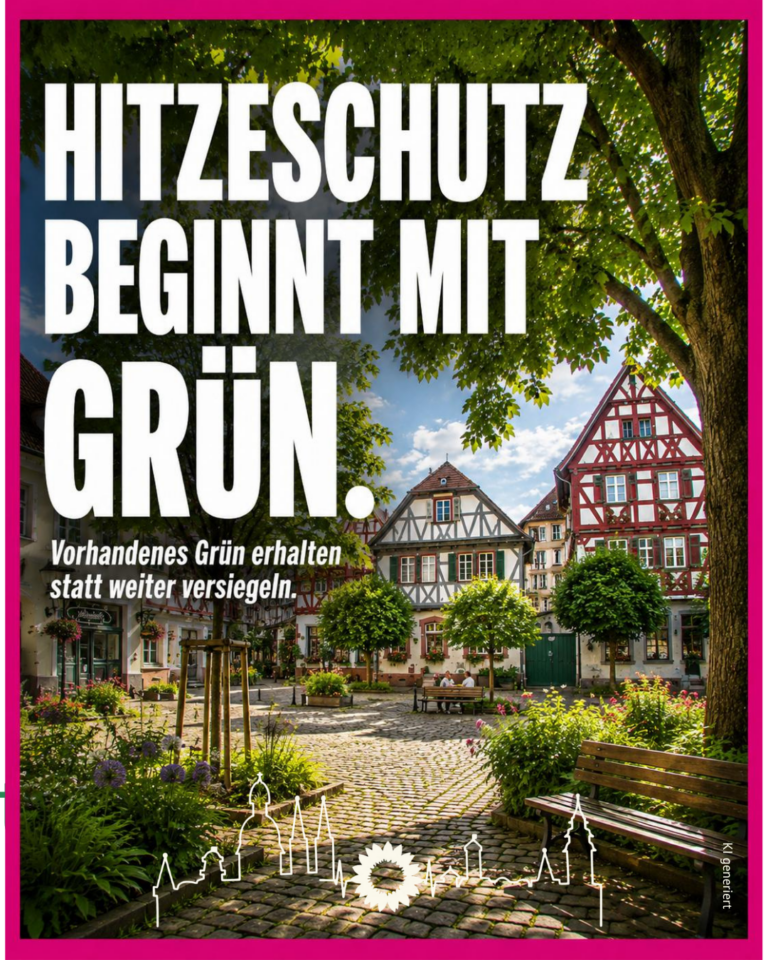 Mehr Grün fordern – vorhandenes Grün erhalten!